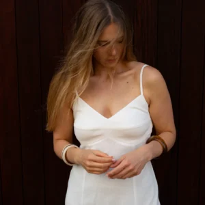 Smilga Midi Dress in White